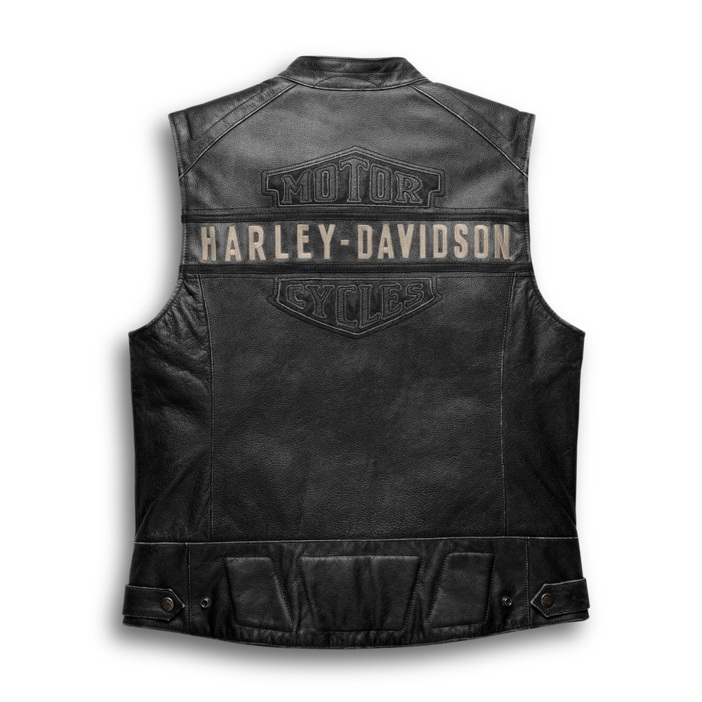 Men's Leather Vest - Picture 2 of 4